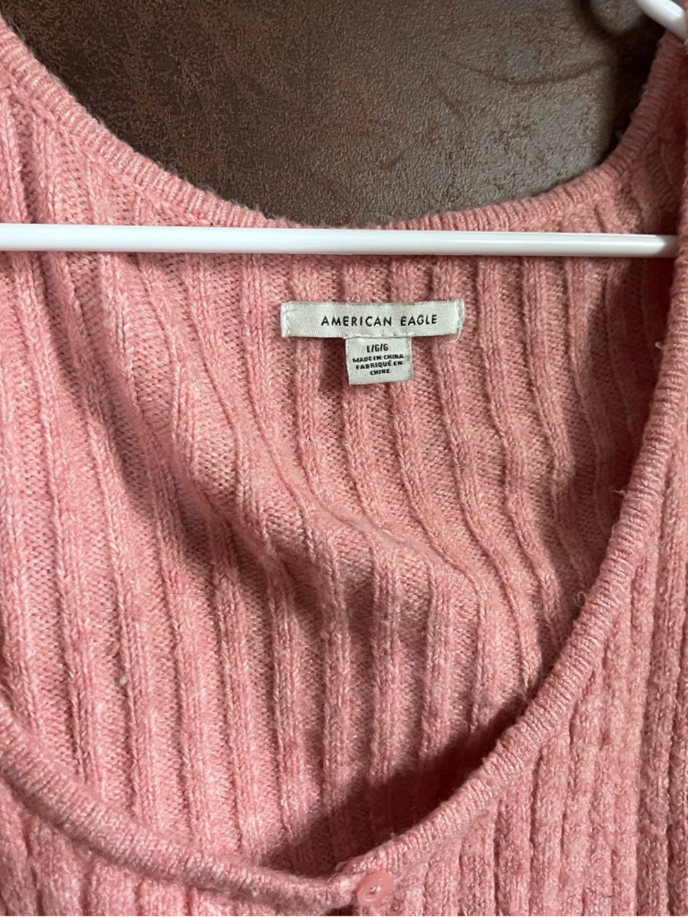 American Eagle Ribbed Button Cardigan - Picture 2 of 5